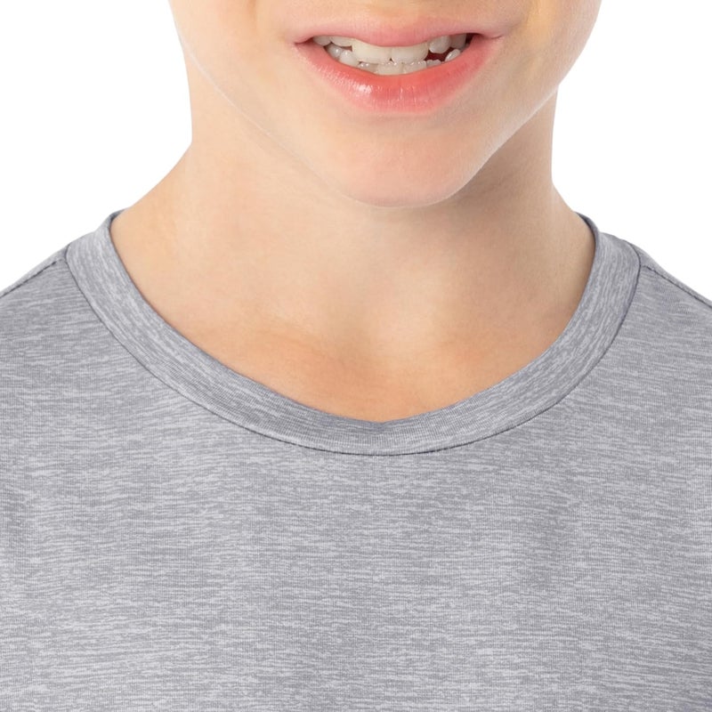 ColdPruf Kids Base Layer Long Sleeve Jersey Crew Top and Pant Set - Image 2